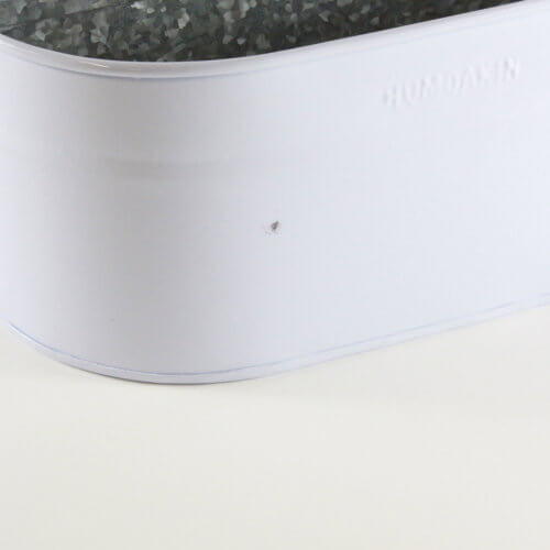 Humdakin Aufbewahrungsbox Weiß B-Ware Detail Front