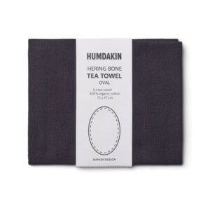 Humdakin Geschirrtuch Schwarz Oval