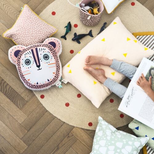 ferm Teppich Black Dots S