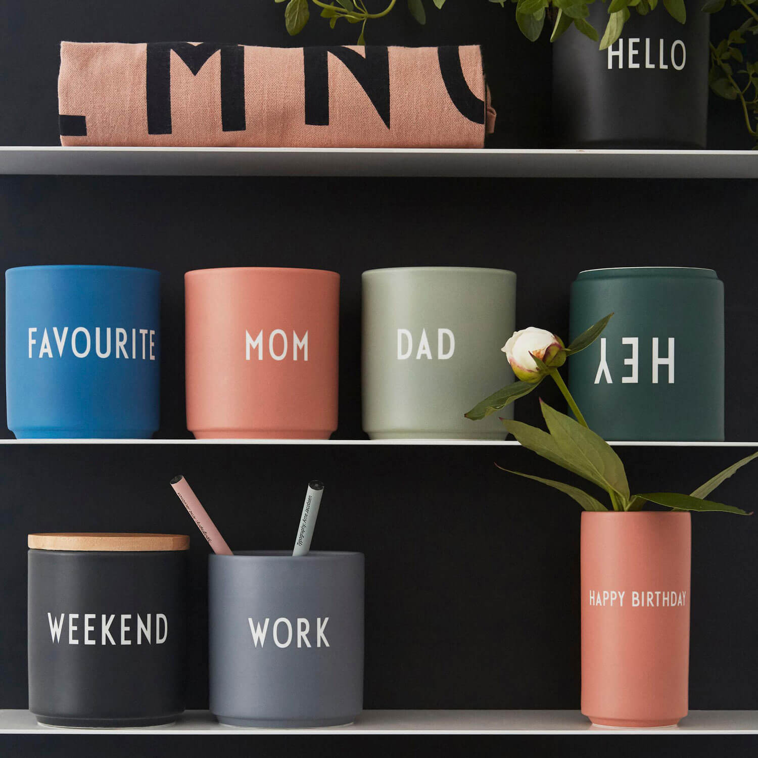 Ob Tasse, Glas oder Thermo-Becher: Design Letters hat sie alle – und das in großer Auswahl.