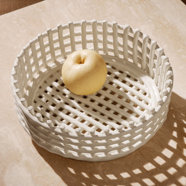 ferm Centrepiece Schale Weiß