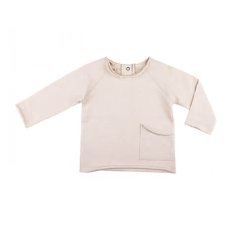Phil&Phae Baby-Sweater Raw Edged Creme