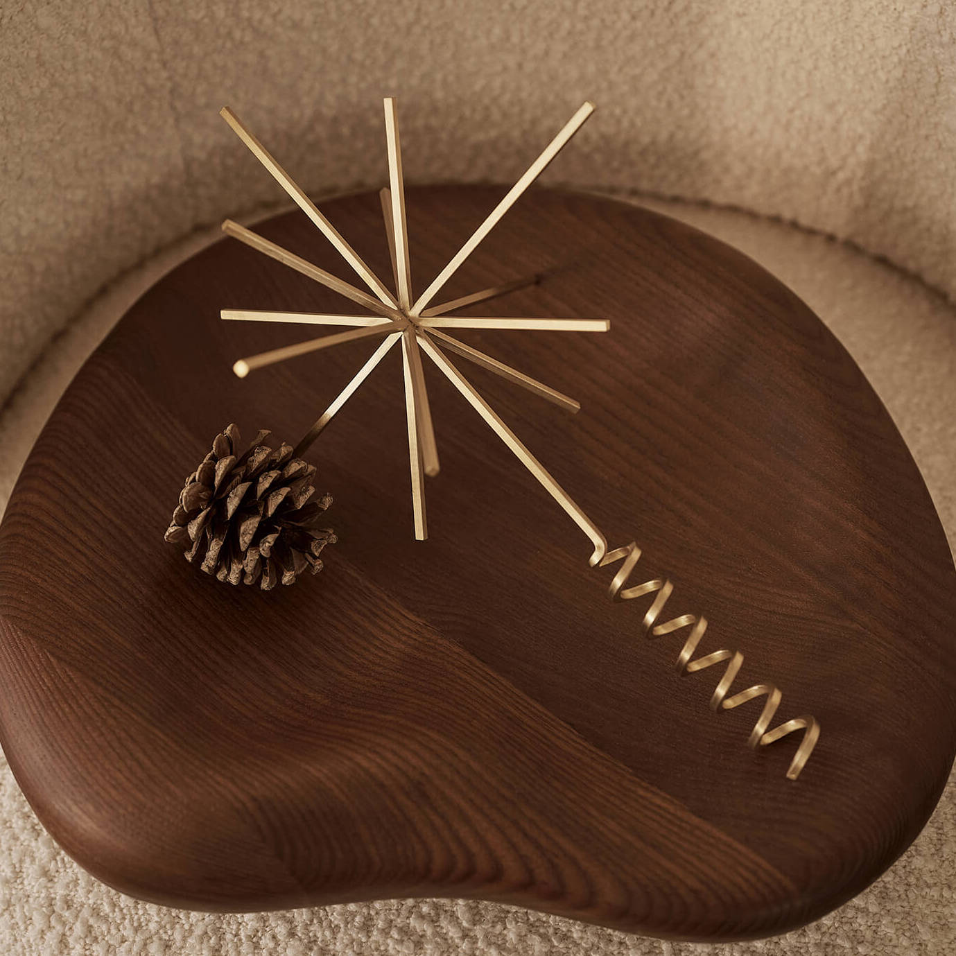 ferm LIVING Baumspitze Stern Messing