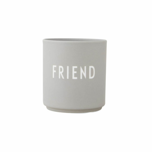 Design Letters Becher FRIEND Grau