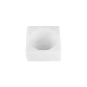 Stoned Marmor Block-Schale Weiß