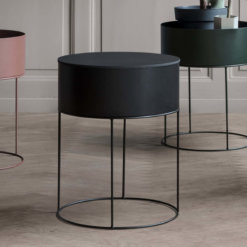 ferm Plant Box Round Schwarz