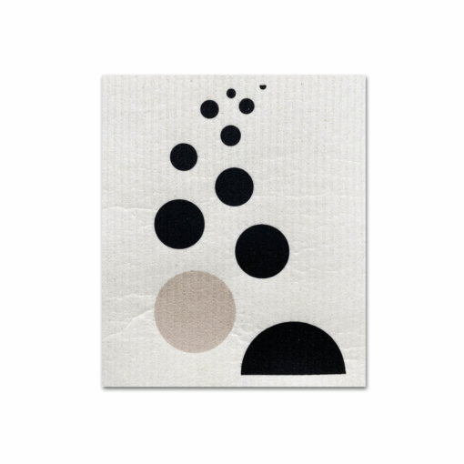 KMK Schwammtuch-Set Shapes Weiß-Beige