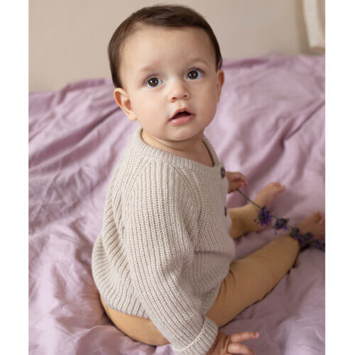 Phil&Phae Baby Kashmir-Cardigan Almond Milk