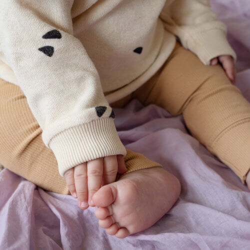 Phil&Phae Frottee-Babypullover Buttercream