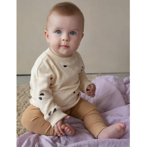 Phil&Phae Frottee-Babypullover Buttercream