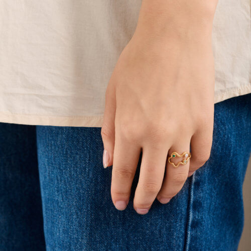 Pernille Corydon Ring Cove Golden
