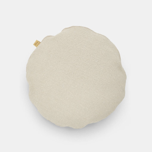 366 Kissen Round Boucle Beige