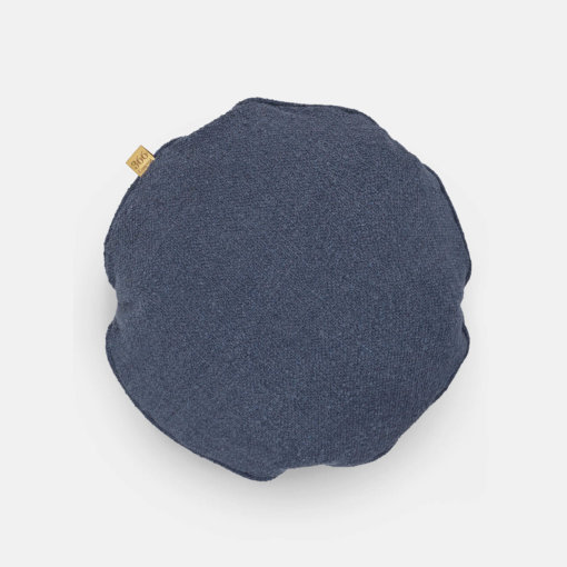 366 Kissen Round Boucle Denim