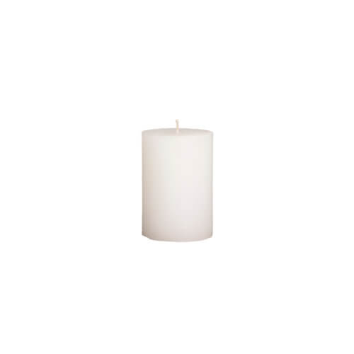 Broste Stumpenkerze Weiß Ø7xH10cm