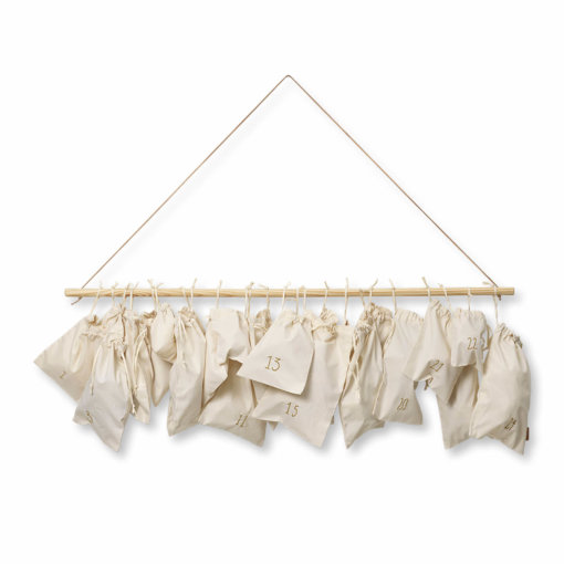 ferm Christmas Countdown Adventskalender Off-White Frontansicht