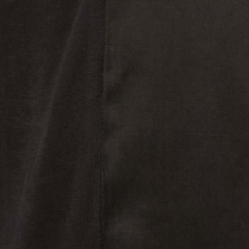 YAYA Cupro-Shirt Anthrazit im Materialmix Detail