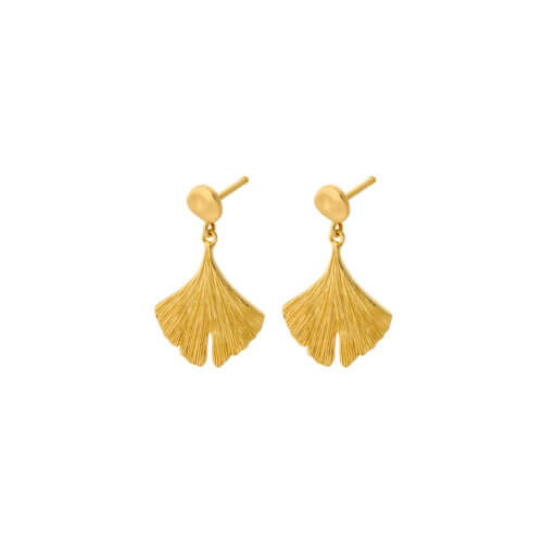Pernille Corydon Ohrringe Ginkgo Golden