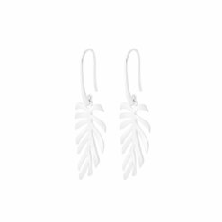 Pernille Corydon Ohrstecker Leaf Silber