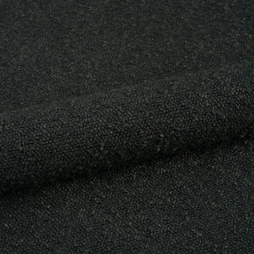 366 Stoff Fabric Boucle Black