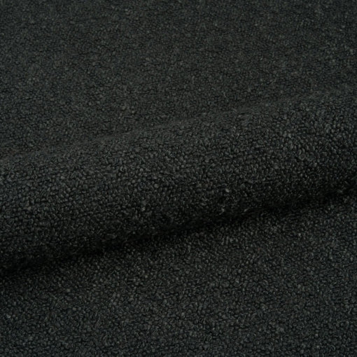 366 Stoff Fabric Boucle Black