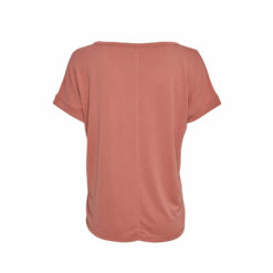 Moss Copenhagen Modal-Shirt Brick Dust Rückansicht