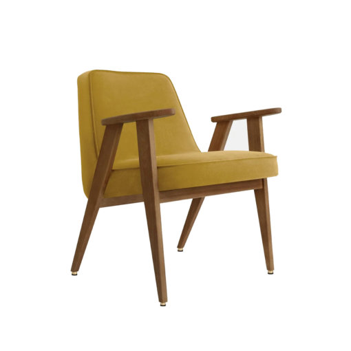 366 Armchair Kollektion Shine Velvet Mustard