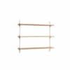 Moebe Wall Shelving System 65.1 Eiche Weiß
