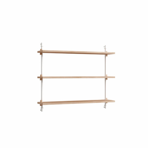 Moebe Wall Shelving System 65.1 Eiche Weiß