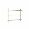 Moebe Wall Shelving System 65.1 Eiche Grün