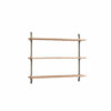 Moebe Wall Shelving System 65.1 Eiche Grau
