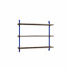 Moebe Wall Shelving System 65.1 Dunkle Eiche Blau