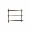 Moebe Wall Shelving System 65.1 Dunkle Eiche Grau