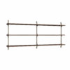 Moebe Wall Shelving System 65.2 Dunkle Eiche Grau