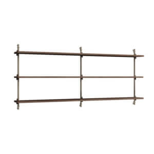 Moebe Wall Shelving System 65.2 Dunkle Eiche Grau