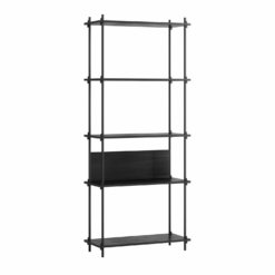 Moebe Shelving System Regal 200.1.A Schwarz Schwarz