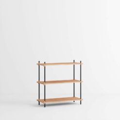 Moebe Shelving System Regal 85.1.A Eiche Schwarz