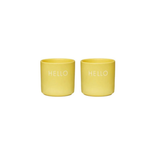 Design Letters Eierbecher HELLO Gelb