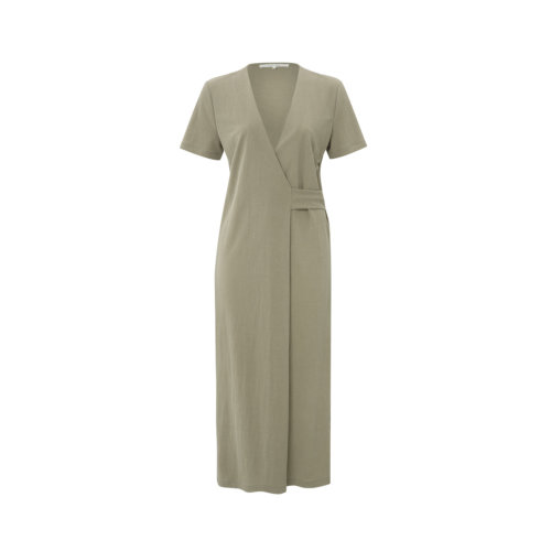 YAYA Wickelkleid Teak Green