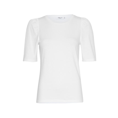 Moss Copenhagen Puffärmel-Shirt Weiß