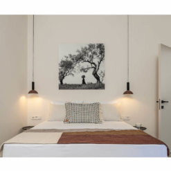 ferm Living Kelim Teppich Borders dekoriert auf Bett