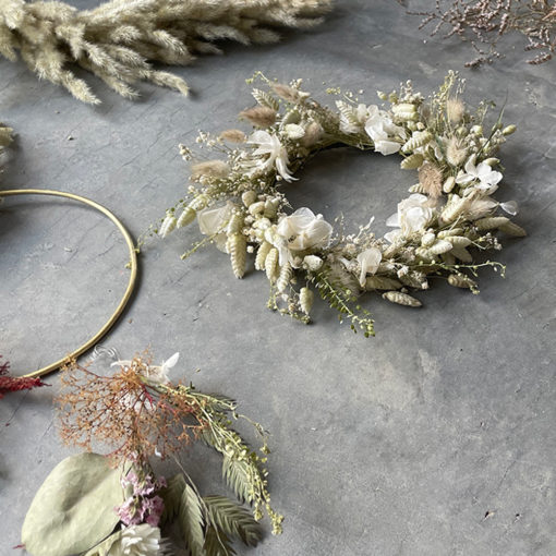 Kranz aus Trockenblumen Briza