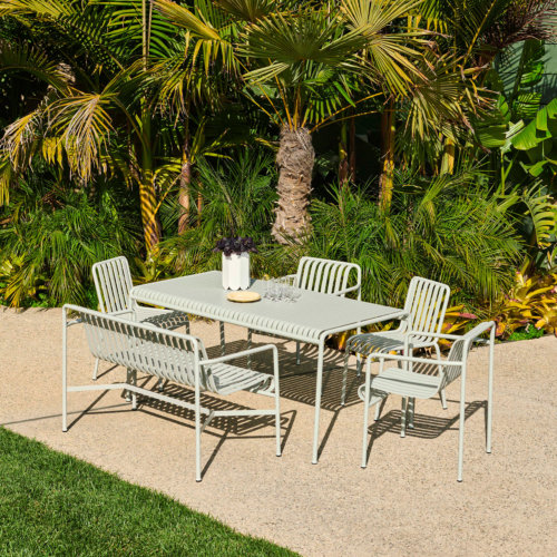 HAY Palissade Lounge Esstisch Sky Grey Mood