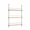 Moebe Shelving System Magazinregal MS.115.1 Eiche/Grau