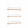 Moebe Shelving System Magazinregal MS.115.1 Eiche/Weiß