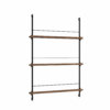 Moebe Shelving System Magazinregal MS.115.1 Dunkle Eiche/Schwarz