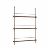 Moebe Shelving System Magazinregal MS.115.1 Dunkle Eiche/Grau