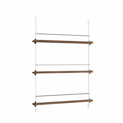 Moebe Shelving System Magazinregal MS.115.1 Dunkle Eiche/Weiß