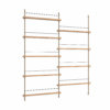 Moebe Shelving System Magazinregal MS.180.2 Eiche/Grau
