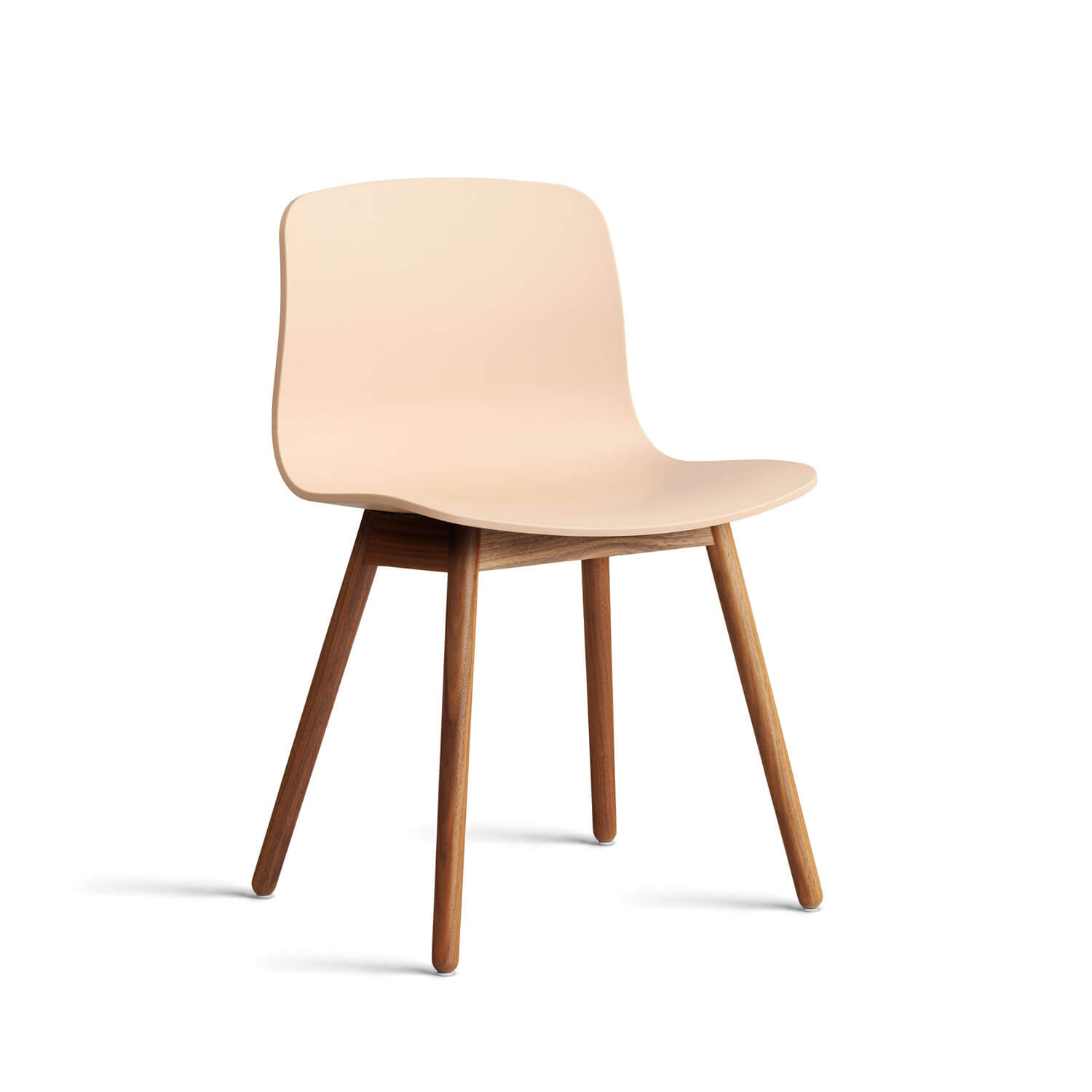 HAY About A Chair AAC 12 Walnuss Pale Peach Shell