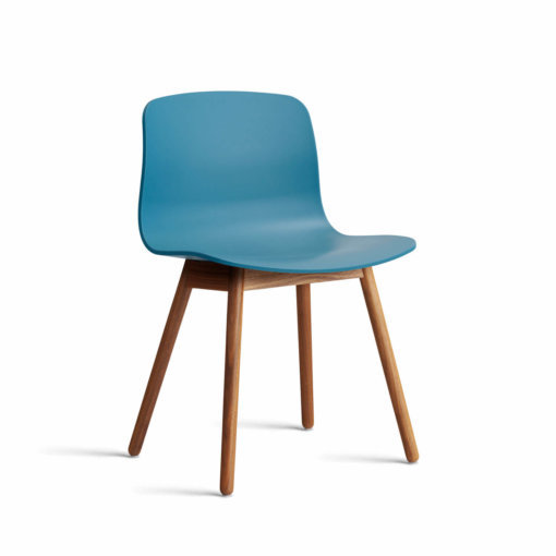 HAY About A Chair AAC 12 Walnuss Azure Blue Shell